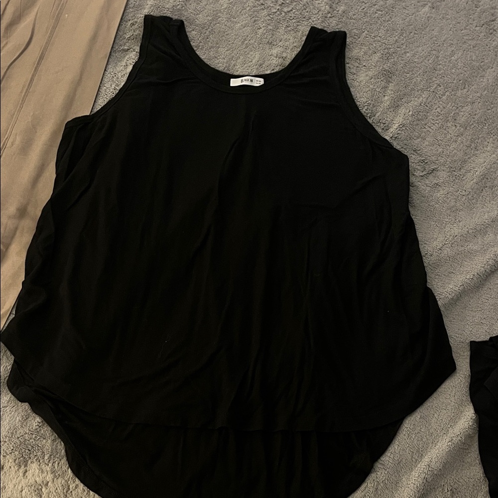 Elegant Black Sleeveless Tank Top